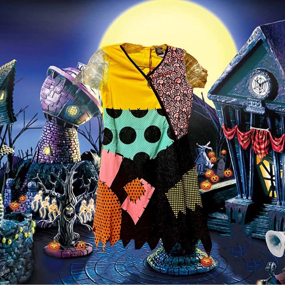 Nightmare Before Christmas Sally Dress Size Girl Large 12-14.